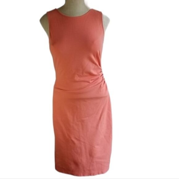Dress Kenneth Cole New York Sleeveless Zip Up Back Salmon Women's WOMAN'S 4 - Picture 3 of 9